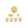 1set for Oil Pressure Distributor Sender Oil Temperature Sensor 1/8 Inch-27 NPT 1/4 Inch-18 NPT Car Adapter Distributor