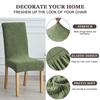 1/2pcs Dining Room Chair Covers Stretch Jacquard Chairs Cover Solid Color Seat Slipcover Removable for Home Hotel Party