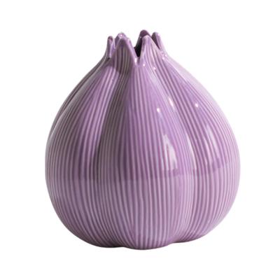 Zwiebelförmige Blumenvase aus Keramik, Geburtstagsgeschenke, Heimdekoration, moderne Kunst