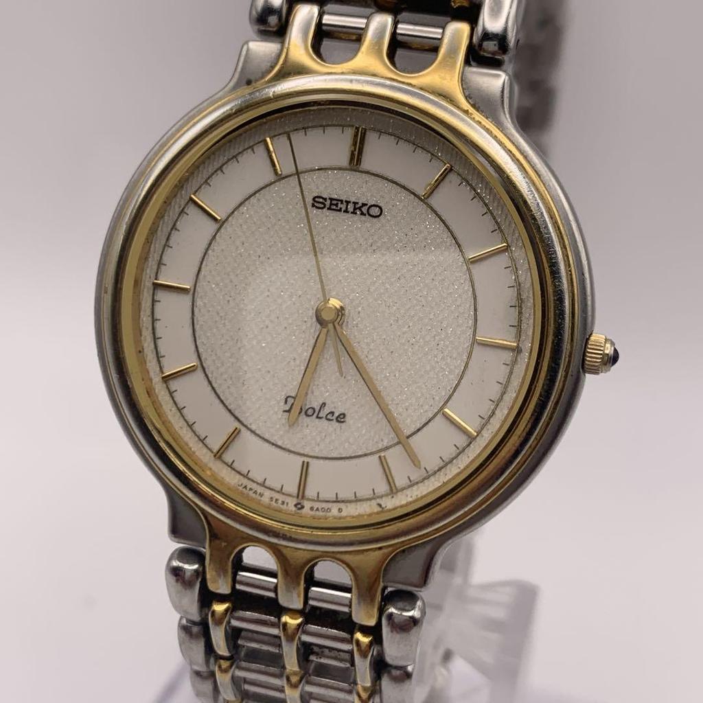 [USED] SEIKO Dolce White x Gold