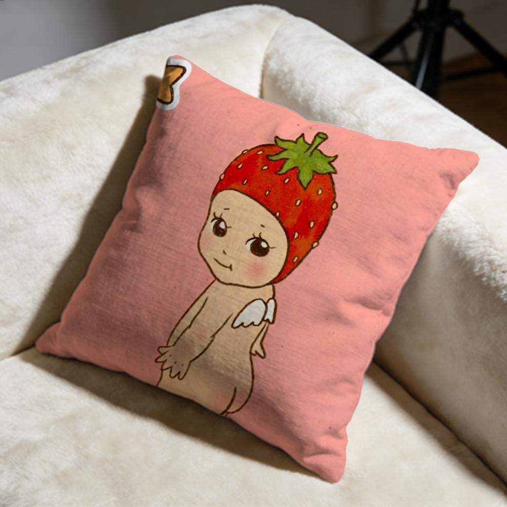 Hot SSonny Angeliou Cushion Cover Soft Decorative Pillow Case Suitable for Bedroom Sofa Car Travel Use