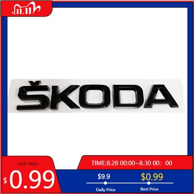 Car Sticker Lettering Rear Trunk Emblem Badge Decals For Skoda Yeti VRIS Octavia A5 Karoq Kamiq Fabia Kodiaq Rapid Superb