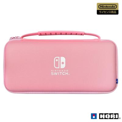Licensed Slim Hard Pouch Plus for Nintendo Strawberry Pink with Both Nintendo Switch OLED Model and Nintendo [Nintendo Product] Switch™, [Compatible