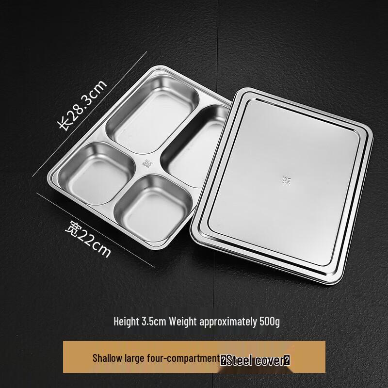 

Divided Stainless Steel Lunch Tray