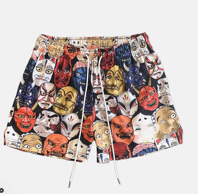 Pantaloni Scurți Unisex din Plasă Respirabilă pentru Baschet și Plajă – Pantaloni Scurți Casual Trendy pentru Fitness pentru Bărbați și Femei