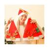 (J) Christmas Hat Cute Cartoon Stretchy Plush Ball Snowman Elk Santa Claus Hat Party Supplies