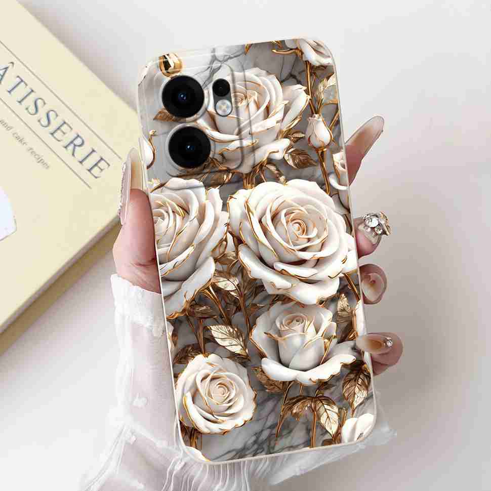 Flower Rabbit Case For OPPO Reno 13F 4G 5G Silicone Soft Cover For OPPO Reno13 F Reno13F 5G CPH2699 2025 Fundas Capas
