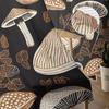 Abstract Retro Mushroom Flower Sheer Curtains For Living Room Kitchen Window Curtains Bedroom Tulle Voile Curtains