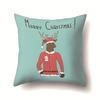 Christmas Series Polyester Pillows Santa Multi-platform Christmas Elk Pillow Cover