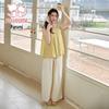 Girls' Summer Sweet Sleeveless Top and Pants Set