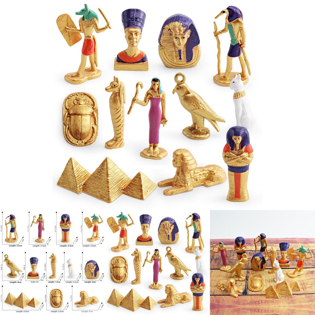 Ancient Egypt Queen Sphinx Model Pvc Decorative Collectible For Home Display