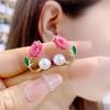 Geometric Pearl Earrings: Light Luxury & Niche High-End Accessories