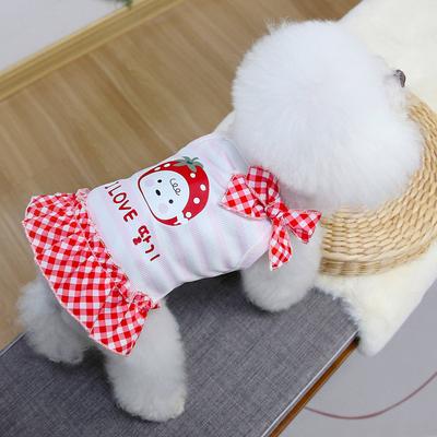 Pet Cat Yorkshire Chihuahua Teddy VIP Dog Clothes Summer Princess Skirts