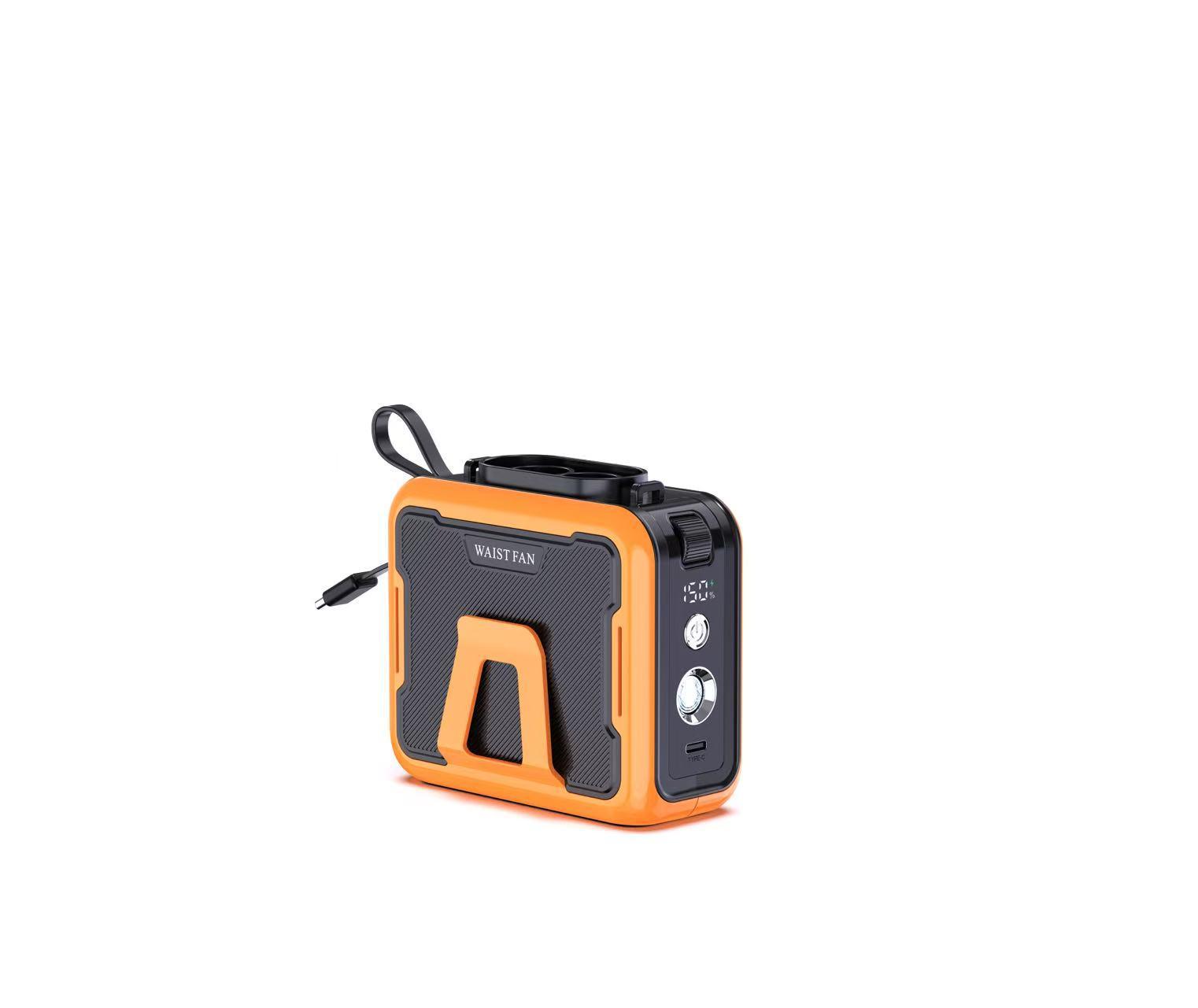 

2026 Dual Outlet Wearable Fan: Long Battery Life, Portable Cooling Solution for High Temperatures in Outdoor Construction. 90.5*52*110 mm чёрный