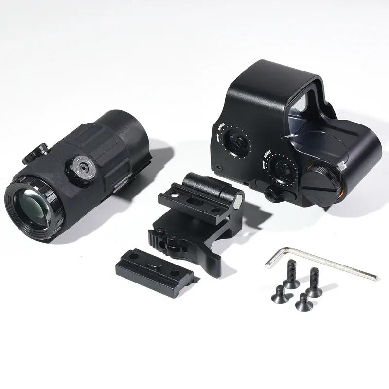 Eot**h 558 G43 Magnifier Holographic Sight Scope Folding Side Flip G45 5X Magnifiers for 558 556 553 Tactical Reflex Riflescope