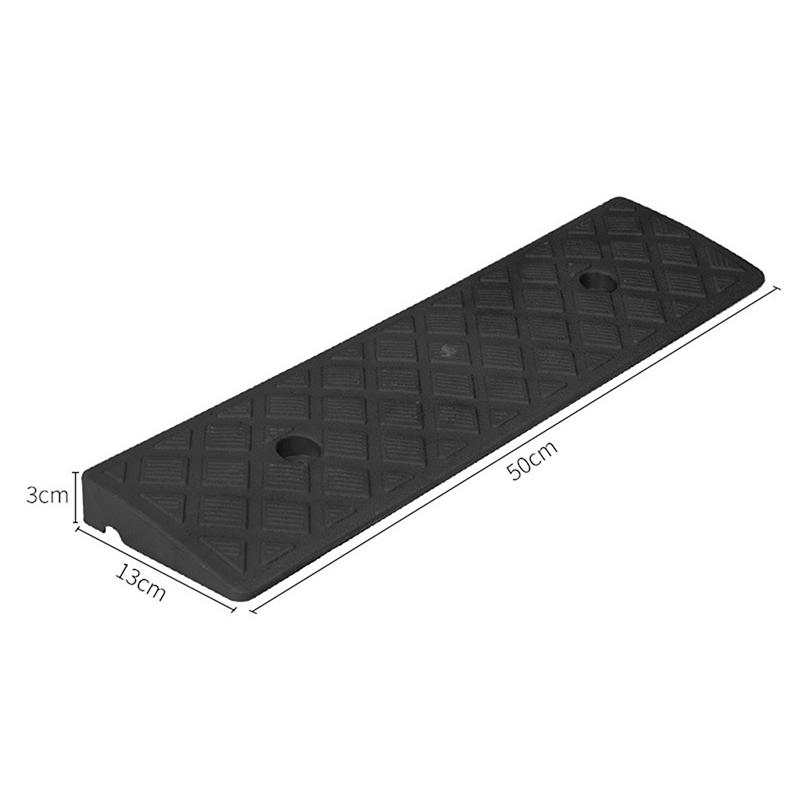 

1 шт. Пластиковий бордюрний пандус Нековзний пороговий пандус Висота 30/40/50 мм Для автомобілів Велосипедів Інвалідних візків Підйом вгору Плавні переходи black3cm