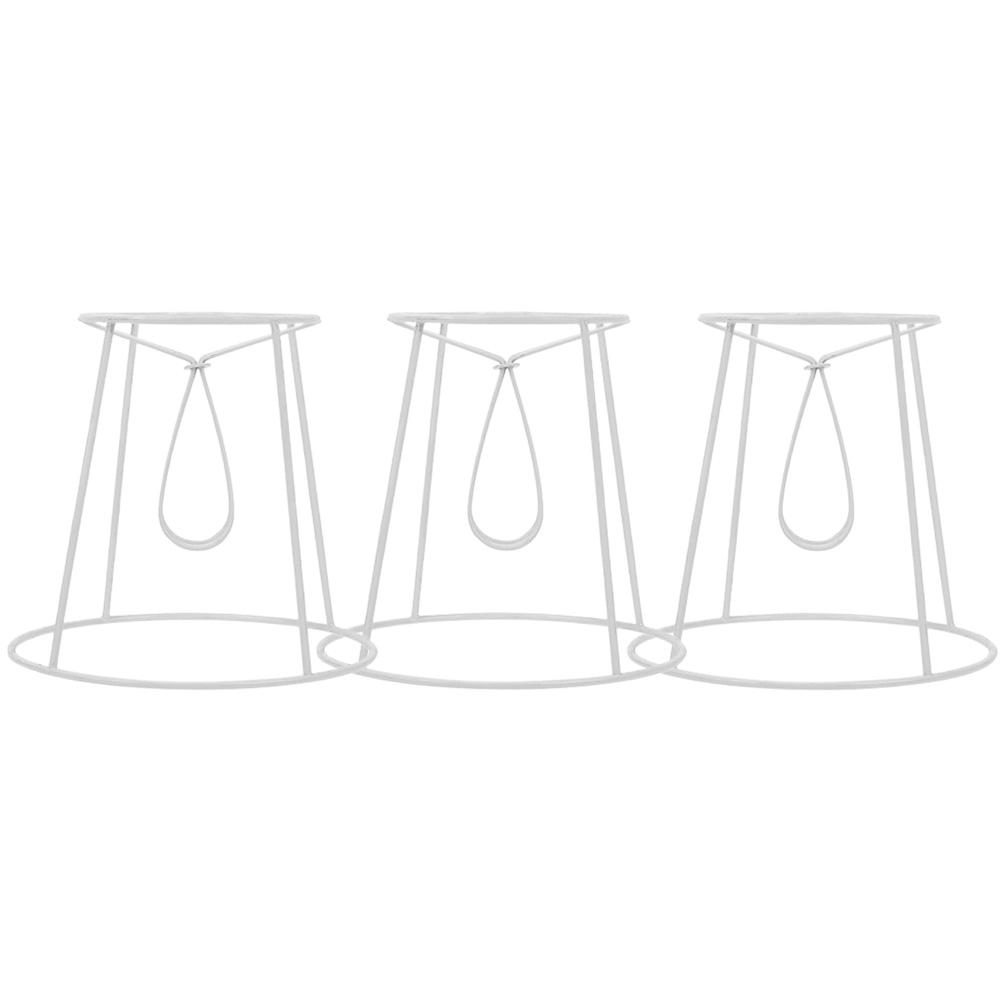 3 stk Lampeskjermramme Metall Lampeskjermstativ Bordlampeskjermramme DIY Lamperamme