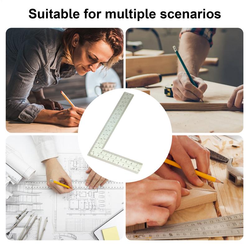 Holzbearbeitungswinkel L-Form Lineal Zimmerwerkzeug Zimmermannswinkel 90 Grad Hochpräzises Messwerkzeug Zum Anfertigen von Layouts