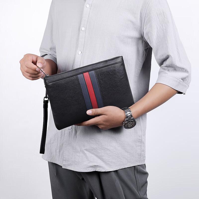 SCHWARZETIENNE Pánská kožená chytrá protizlodějská spojka