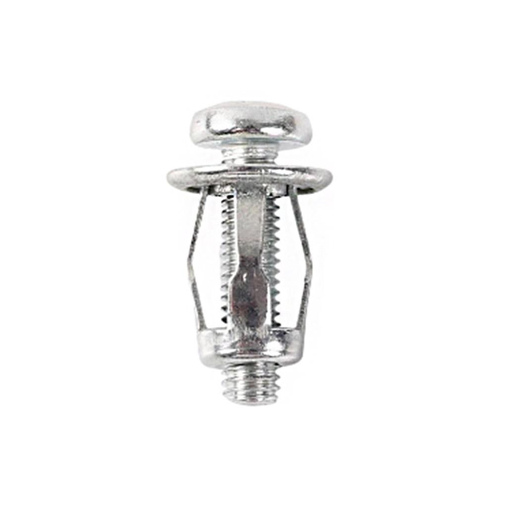 Заклепки-лепестки из износостойкой нержавеющей стали с покрытием, с гайкой-барашком и резьбовым болтом, полые, для крепления номерного знака