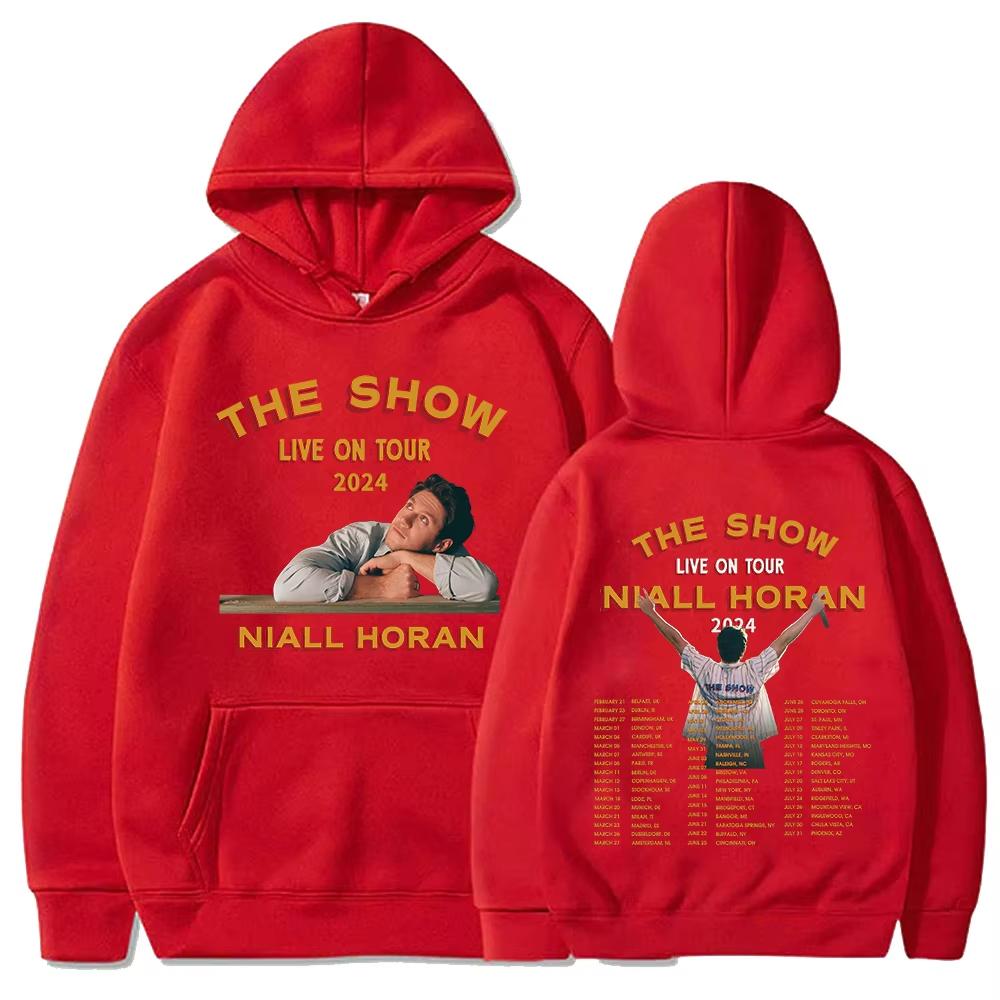 Niall Horan The Show Live on Tour 2024 Albumová mikina s kapucí Pánská Dámská Ležérní Módní Nadměrná Mikina Streetwear Svetr s kapucí Topy