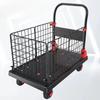 Folding Flatbed Cart with Fence