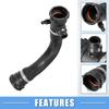 ABSOPRO Radiator Coolant Hose, Rubber Black, for BMW X4 M40i 3.0L L6 (Gas) 2018/2018 (Part Numbers 17127646150/17127634449)