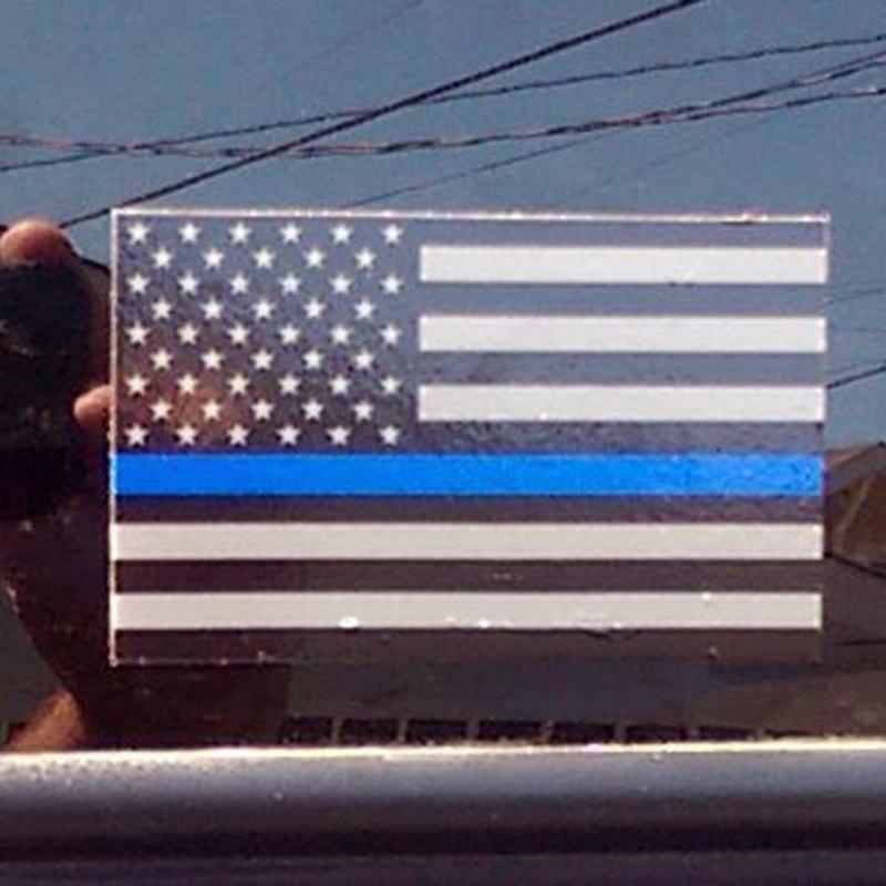 

1 PCS Police Officer Thin Blue Line American Flag Decal Stickers Graphic