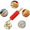 1Pcs Non-Stick Silicone Rolling Pin Wooden Handle Pastry Dough Flour Roller Kitchen Cooking Baking Tool For Pasta Cookie Dough