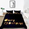 Christmas Gift Quilt Cover Pillowcase Two Or Three-Piece Set Digital Printing Polyester Cartoon Series