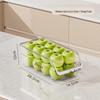 ZISIZ Transparent Plastic Drainable Egg Storage Box