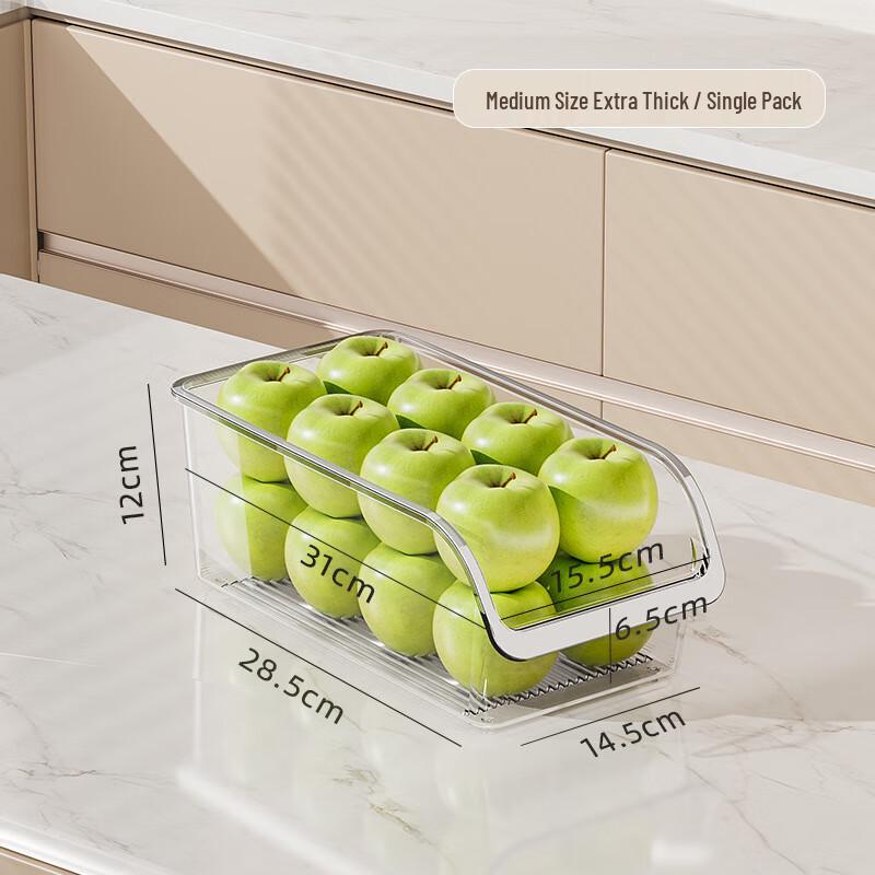 ZISIZ Transparent Plastic Drainable Egg Storage Box