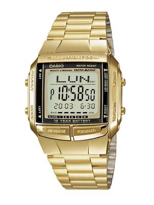 Casio DATA BANK Wristwatch, Gold, DB360G-9A