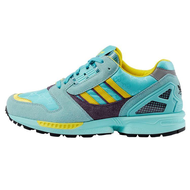 Adidas Originals ZX 8000 GG Canvas Módní šněrovací Odolné Nízké Sportovní Ležérní Boty Dámské tenisky Světle zelené 722212-AAA9L-4644