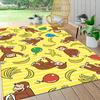 1Pc Curious George Party Carpet Rug Customizable Soft Washable Antislip Home Living Room Sofa Mats Personalized Rug 0917216