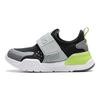 Li-Ning Cloud Non-Slip Anti-Kick Shock Absorbing Wear-Resistant Breathable Low-Top Casual Shoes Kids sneaker Black Gray Green YKNU040-7