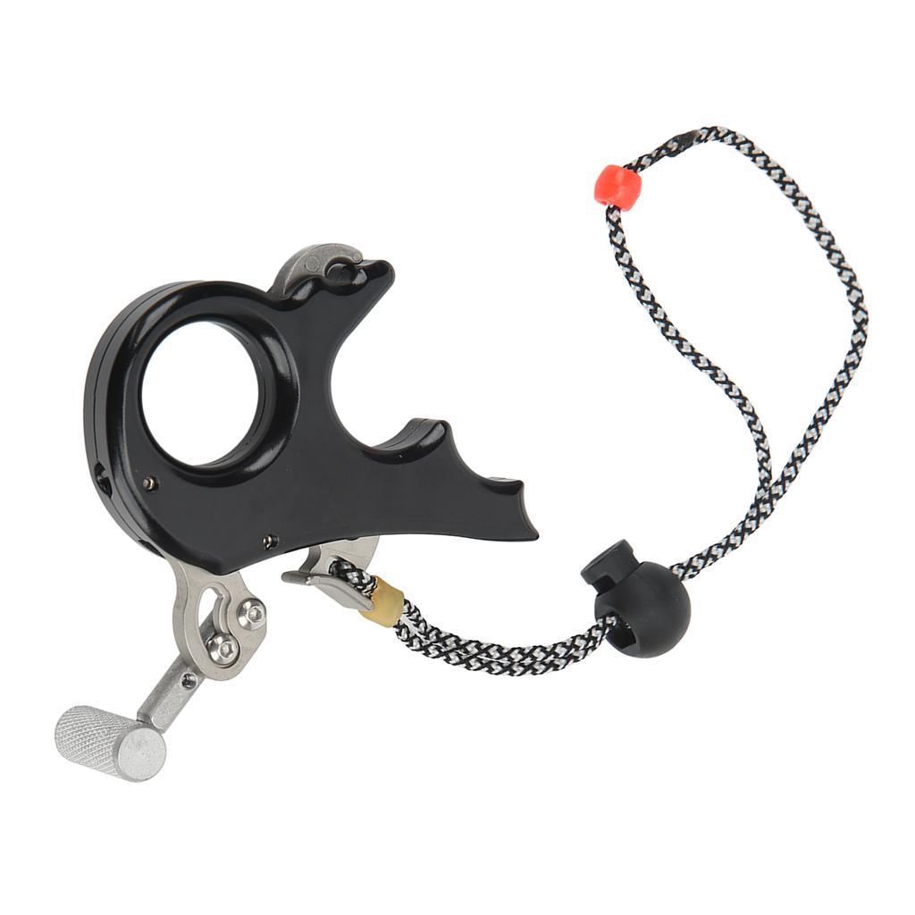 Gatilho de Polegar para Arco e Flecha Liga de Alumínio Auxílios de Liberação para Arco Composto Empunhadura de 3 Dedos Pinça para Tiro de Caça ao Ar Livre