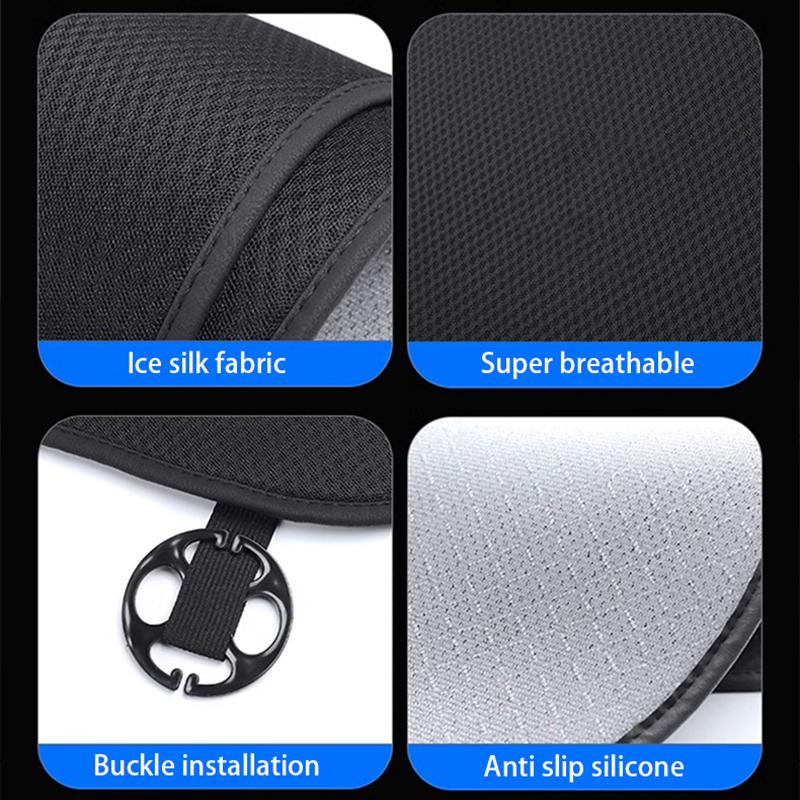 Ice Silk Seat Cover White For Tesla Model Y Model 3 2025-2018 Ventilation Heat Dissipation Stain Preventi Interior Accessories