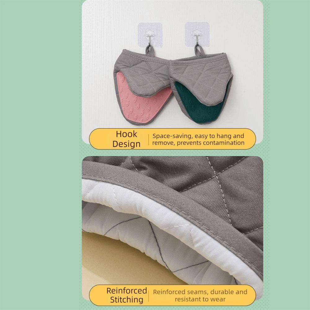 Fish Shaped Microwave Mitts Non-Slip Anti Scald Gloves Multi-purpose Hand Clip  Baking