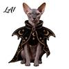 Mantello Decorativo per Animali Domestici Costume da Strega per Gatto di Halloween Mantello Fantasma Carino Costume Divertente per Feste Abbigliamento per Festival Cosplay da Gattino per Accessori Festivi