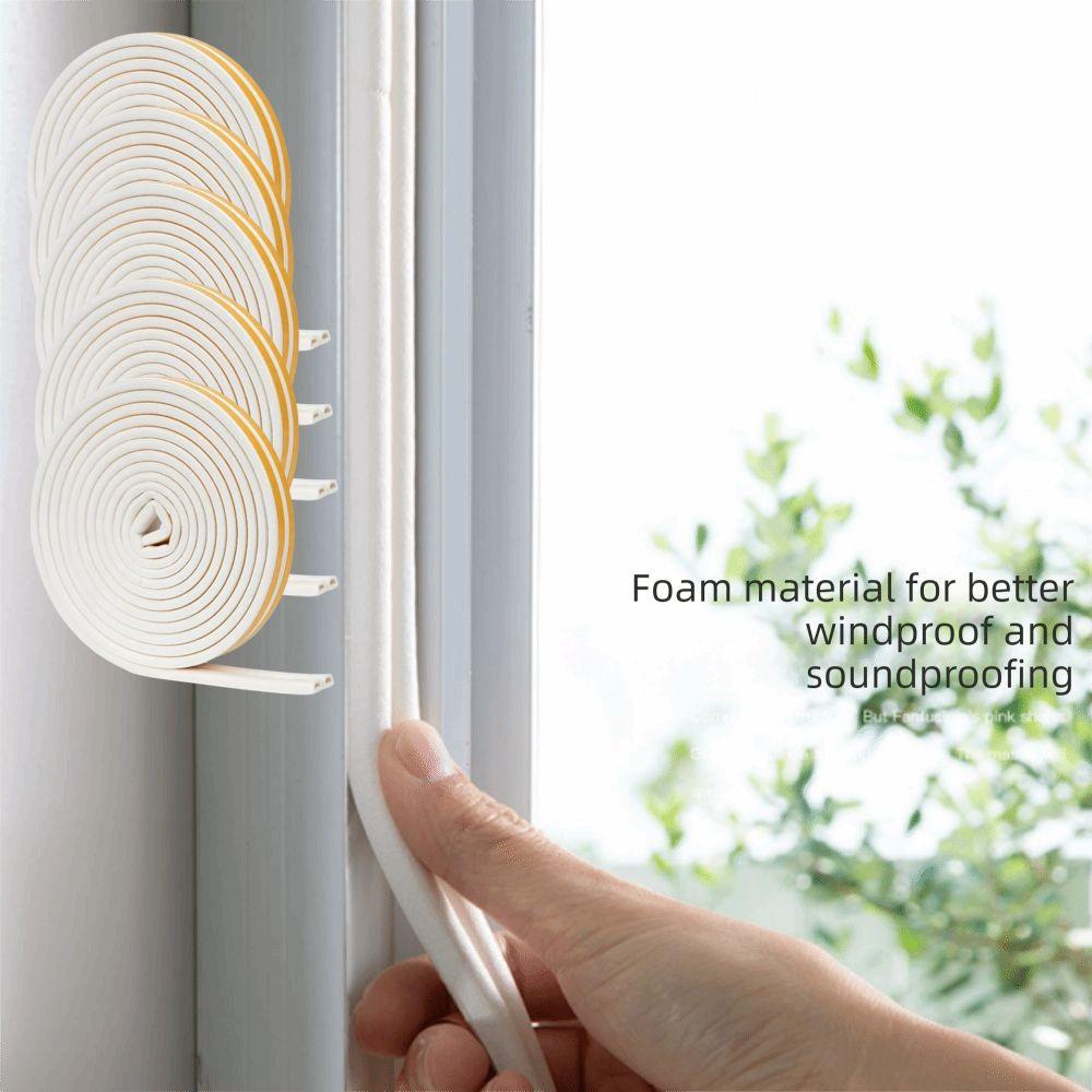 Durable Weatherstripping Seal Strip Self-Adhesive Soundproof Seal Windproof Seal  Windows