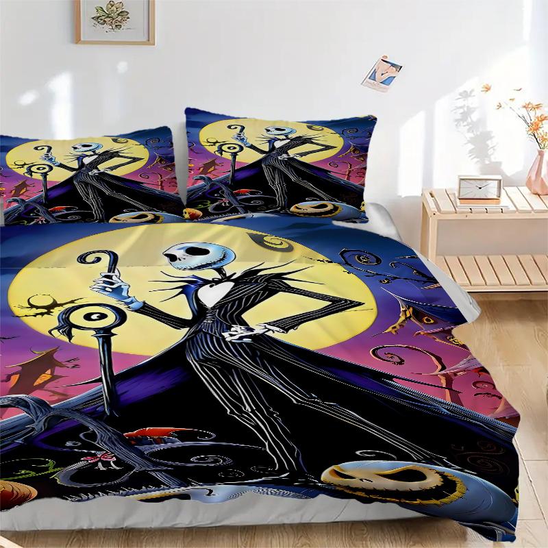 3Pcs Nightmare Before Christmas Bedding Sets For All Sizes New 3D Printed Bed Cover Comforter Duvet Cover Pillowcase Bedroom Decoration