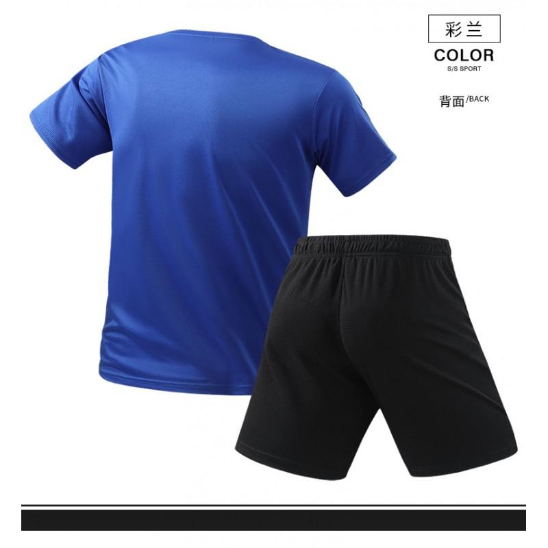Mens Lightweight Breathable Sportswear Set Short Sleeve T-Shirt Shorts Running Gym Casual Wear