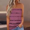 Women's Summer Sexy Tube Top Off Shoulder Sleeveless Tops Strapless Beach Vest Bandeau Shirt Backless Sexy Tops