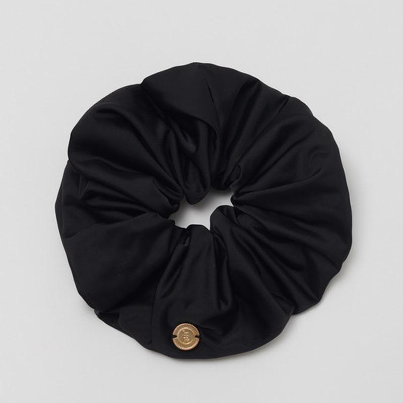 

ITER Атласная широкая резинка-скранчи_Черный FREE