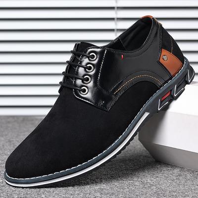 Vestido de Negocios de Moda Zapatos de Hombre Nuevos Zapatos Oxford Formales de Cuero Gamuzado Zapatillas Casuales Cómodas de Cuero Talla 39-48