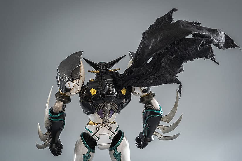 Robodo Original Version Shin Getter Robo Shin Getter 1 Threezero Arranged Version Black Made of Alloy Scarf Is Made of Cloth Painted Movable Figure