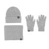 Winter warm thickened hat scarf gloves three-piece set windproof adult knitted hat