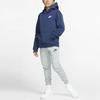 Nike Hoodie Club Sportivo Liso com Logo para Crianças Hoodies Meia-Noite-Azul BV3757-410