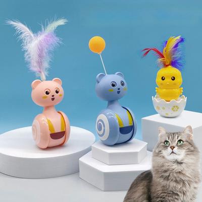 New Cat-playing Toys, Self-entertaining Cat Toy Balls, Fun Unbreakable Dolls, Cat Scratch Balls, and Colorful Feather Cat-playing Sticks